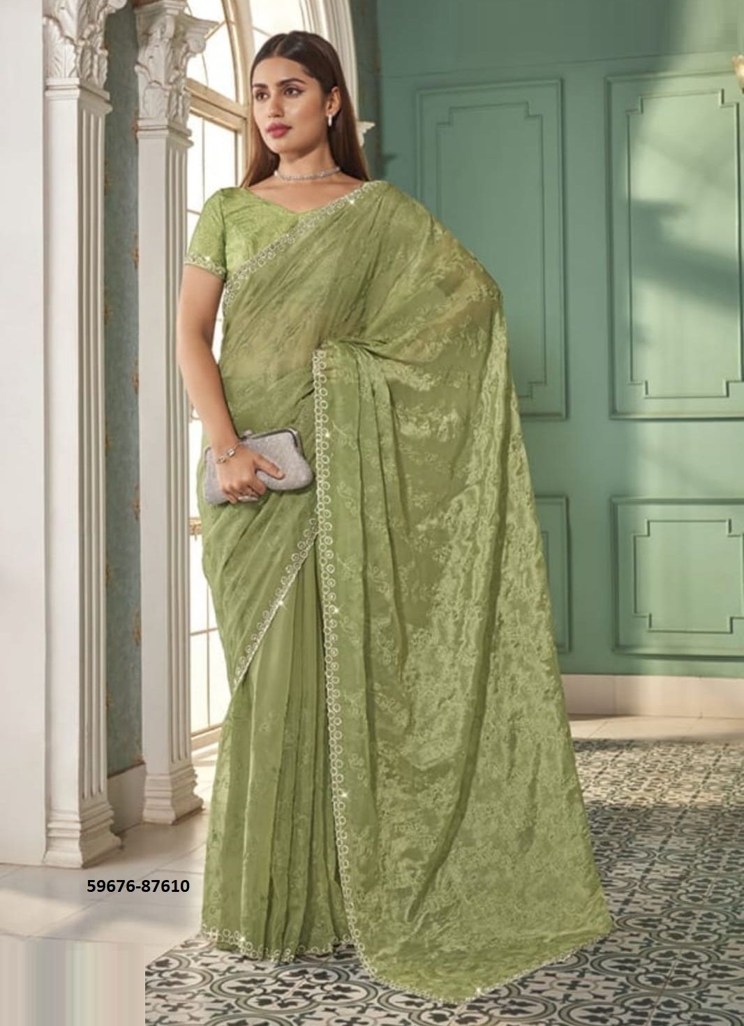 JASHN - Catalog # 59676 (Set of 6 Sarees) by Brand VIPUL FASHIONS