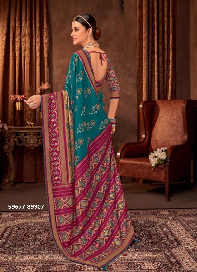 AROMA SILK PLUS 5 - Catalog # 59677 (Set of 12 Sarees) by Brand VIPUL FASHIONS