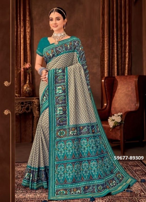 AROMA SILK PLUS 5 - Catalog # 59677 (Set of 12 Sarees) by Brand VIPUL FASHIONS
