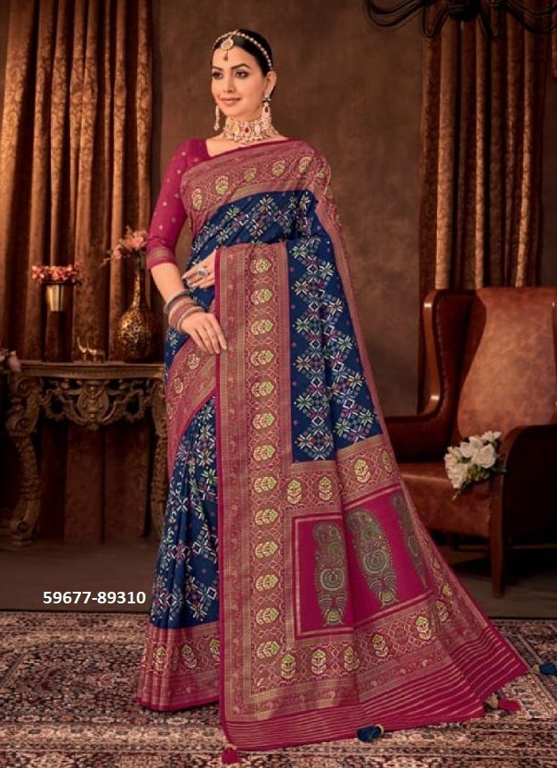 AROMA SILK PLUS 5 - Catalog # 59677 (Set of 12 Sarees) by Brand VIPUL FASHIONS