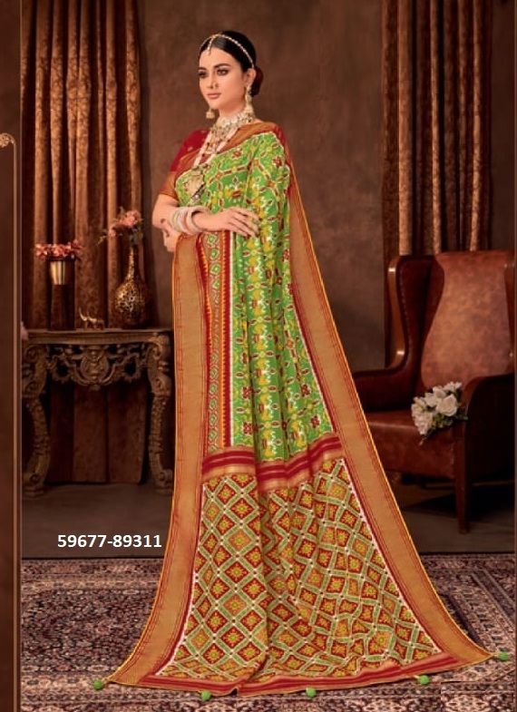 AROMA SILK PLUS 5 - Catalog # 59677 (Set of 12 Sarees) by Brand VIPUL FASHIONS