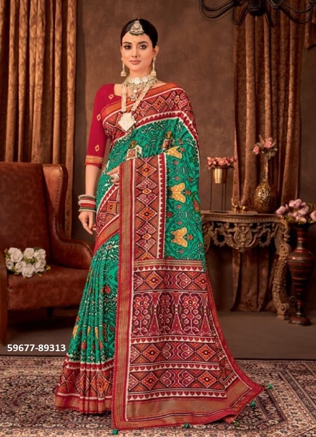 AROMA SILK PLUS 5 - Catalog # 59677 (Set of 12 Sarees) by Brand VIPUL FASHIONS
