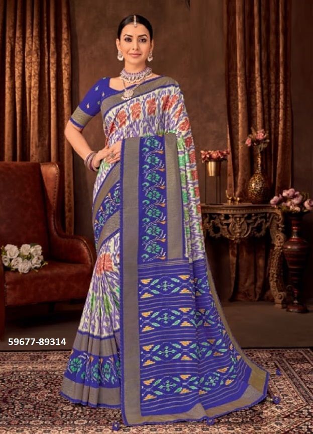 AROMA SILK PLUS 5 - Catalog # 59677 (Set of 12 Sarees) by Brand VIPUL FASHIONS