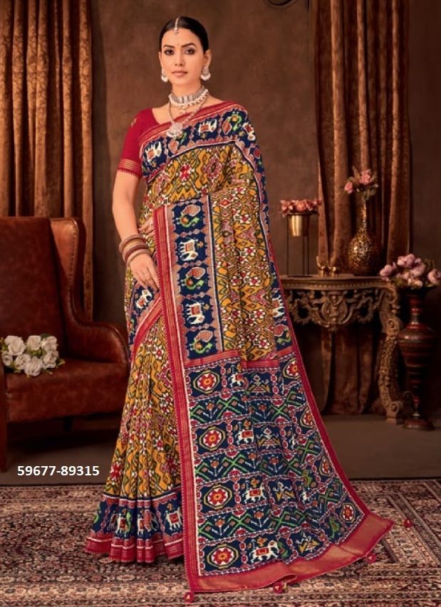 AROMA SILK PLUS 5 - Catalog # 59677 (Set of 12 Sarees) by Brand VIPUL FASHIONS