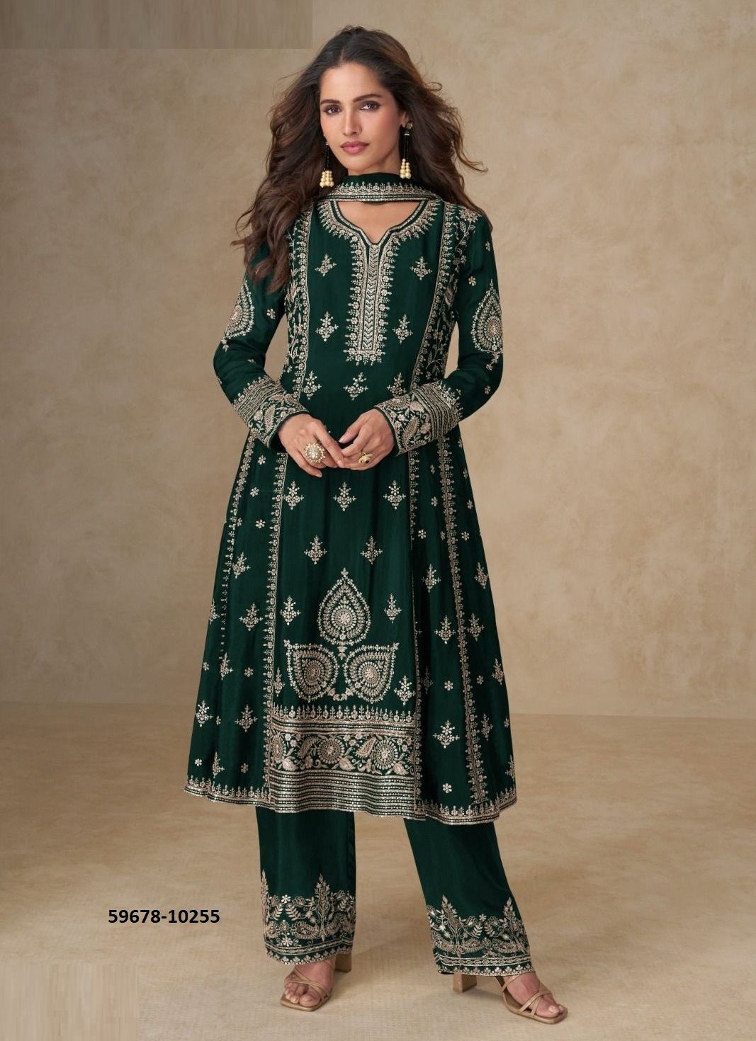 MUSKAN - Catalog # 59678 (Set of 5 Readymade Salwar Suits) by Brand AASHIRWAD