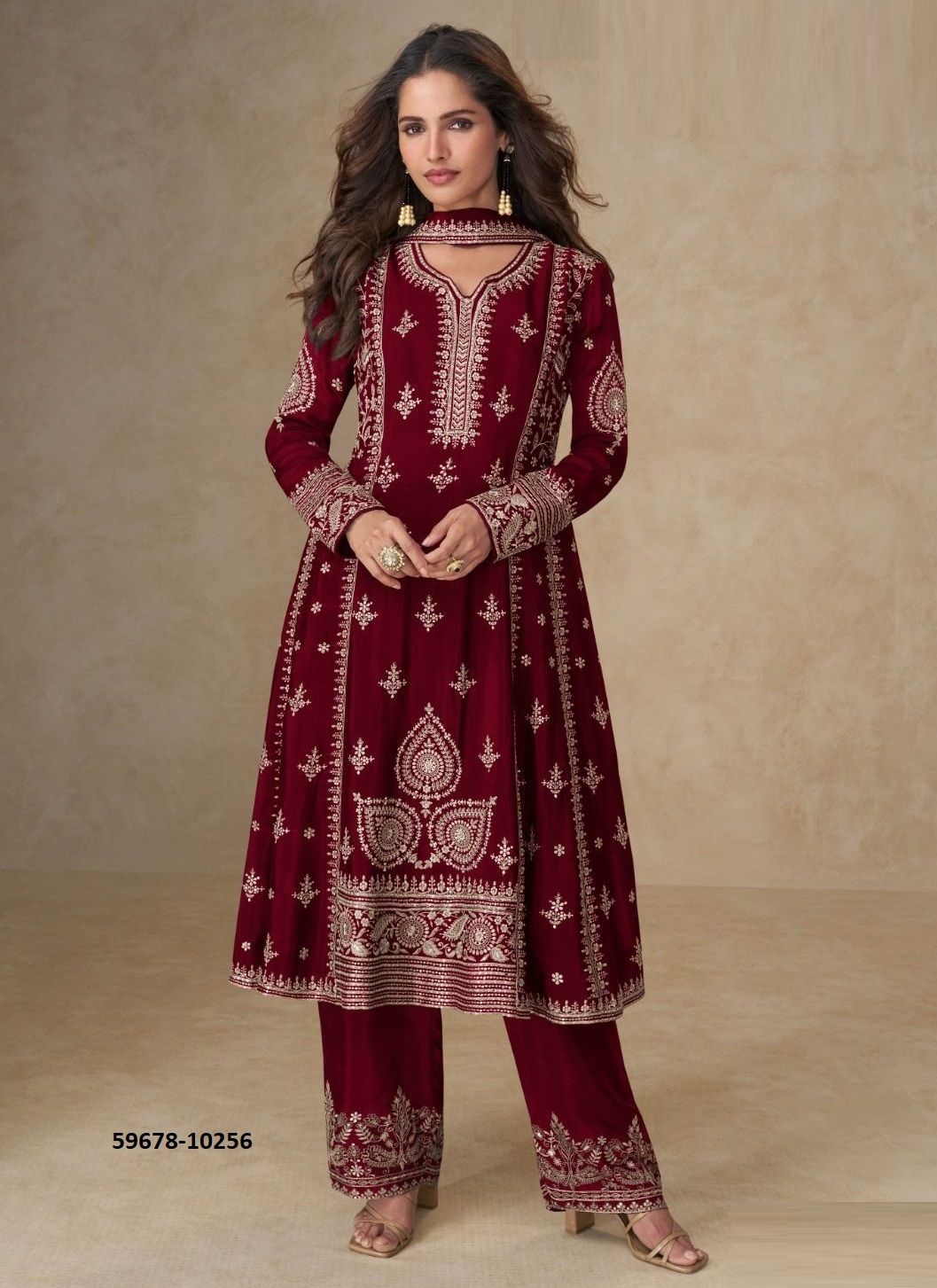 MUSKAN - Catalog # 59678 (Set of 5 Readymade Salwar Suits) by Brand AASHIRWAD