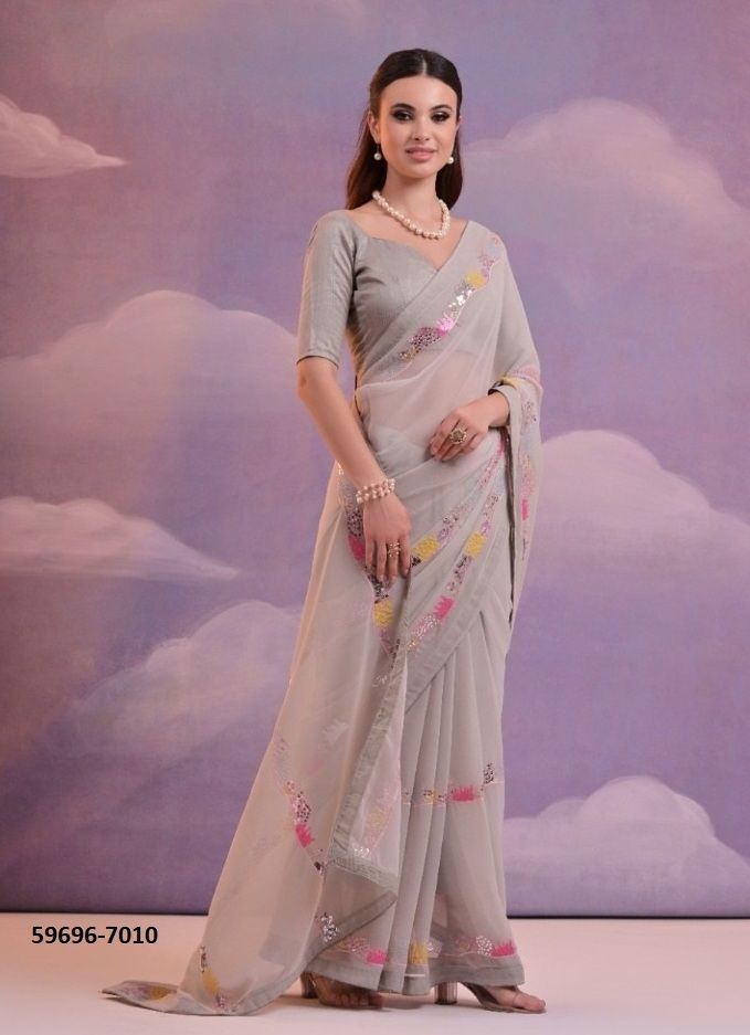 AASTHA - Catalog # 59696 (Set of 5 Sarees) by Brand MEHERIYA AASTHA - Catalog # 59696 (Set of 5 Sarees) by Brand MEHERIYA