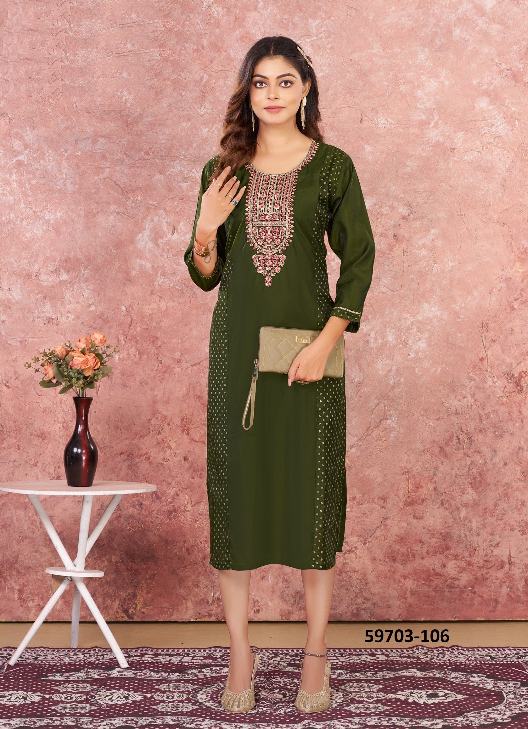 EESHA - Catalog # 59703 (Set of 6 Readymade Women's Kurtis / Tops) by Brand DEE CEE EESHA - Catalog # 59703 (Set of 6 Readymade Women's Kurtis / Tops) by Brand DEE CEE