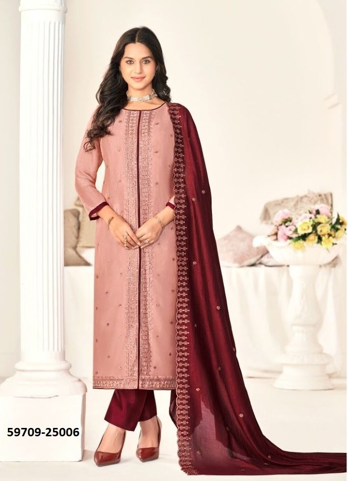 ZARKASH - Catalog # 59709 (Set of 11 Readymade Salwar Suits) by Brand AABHARAN