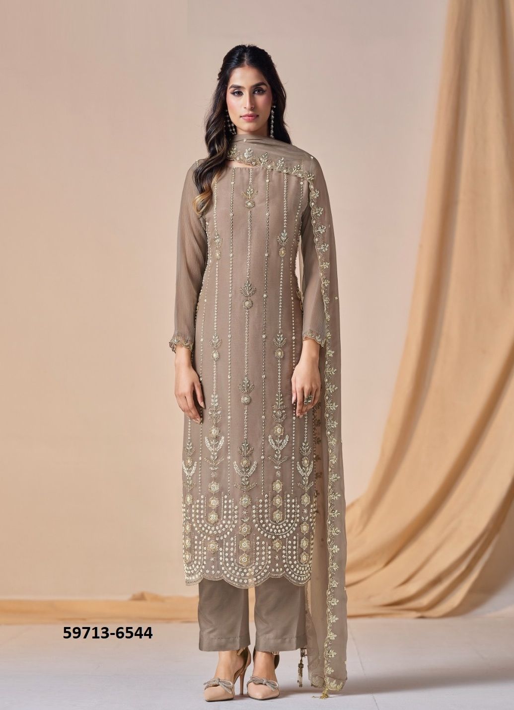 AARZOO - Catalog # 59713 (Set of 6 Semi-Stitched / Un-Stitched Suits) by Brand VIPUL FASHIONS AARZOO - Catalog # 59713 (Set of 6 Semi-Stitched / Un-Stitched Suits) by Brand VIPUL FASHIONS