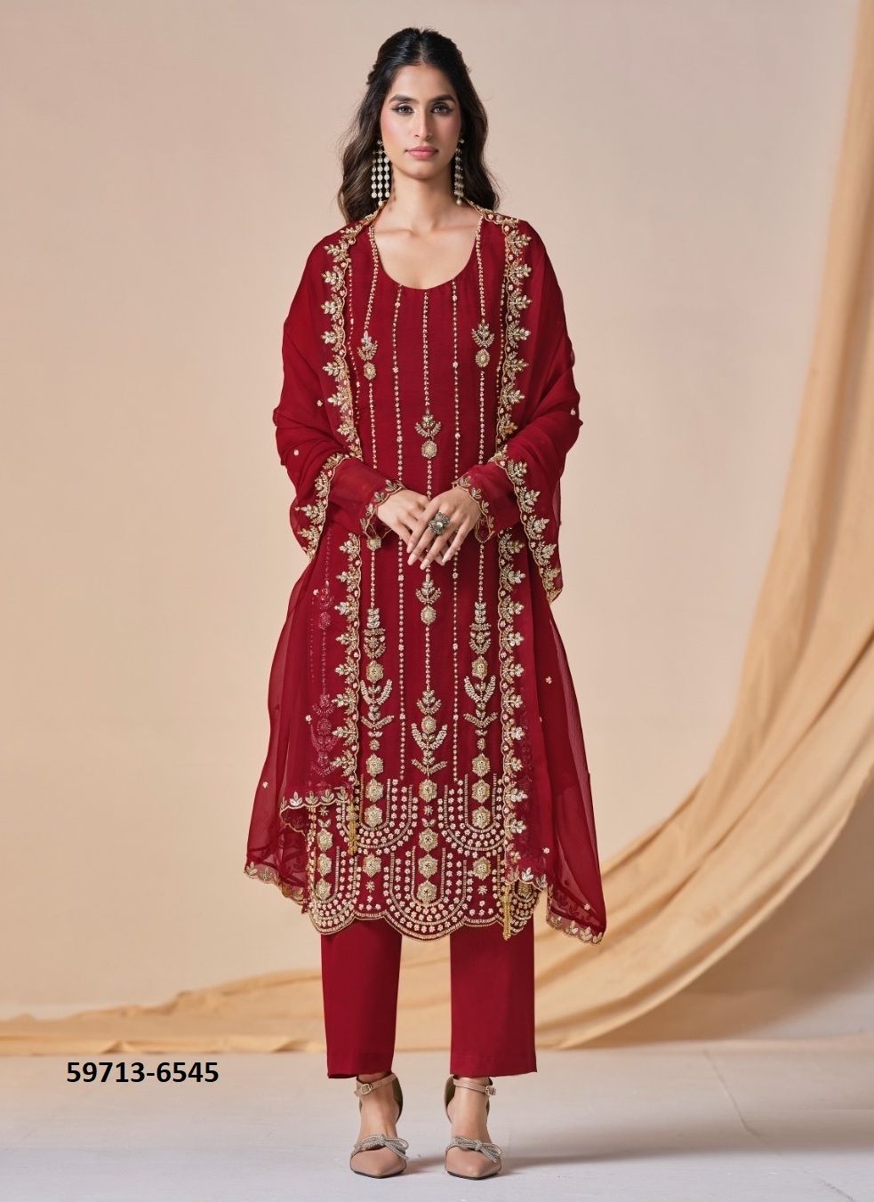 AARZOO - Catalog # 59713 (Set of 6 Semi-Stitched / Un-Stitched Suits) by Brand VIPUL FASHIONS AARZOO - Catalog # 59713 (Set of 6 Semi-Stitched / Un-Stitched Suits) by Brand VIPUL FASHIONS