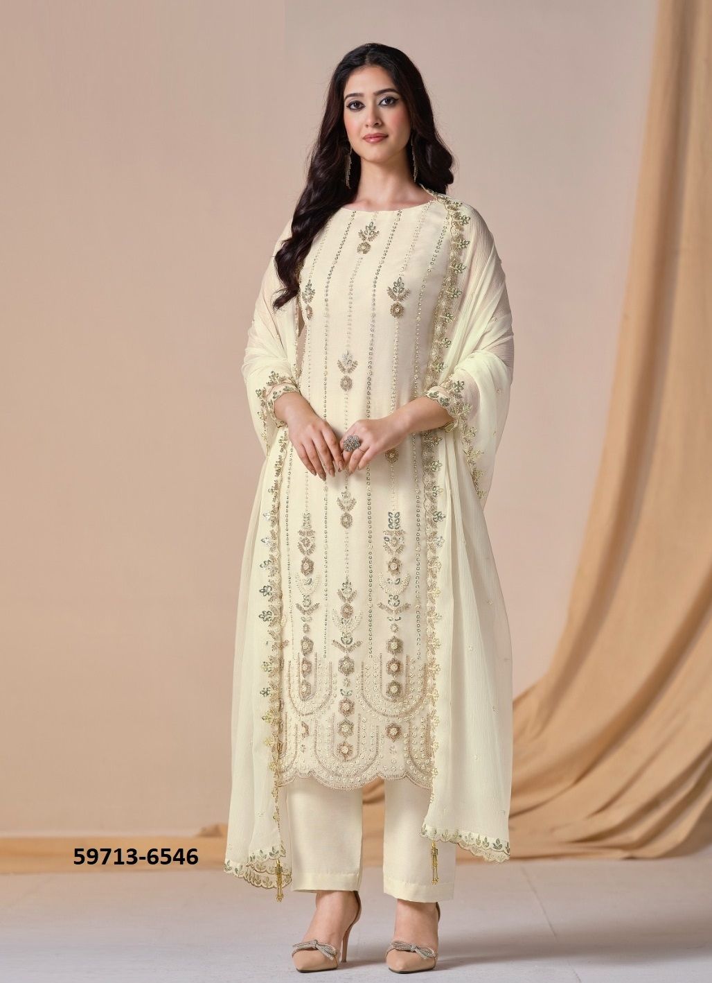 AARZOO - Catalog # 59713 (Set of 6 Semi-Stitched / Un-Stitched Suits) by Brand VIPUL FASHIONS AARZOO - Catalog # 59713 (Set of 6 Semi-Stitched / Un-Stitched Suits) by Brand VIPUL FASHIONS
