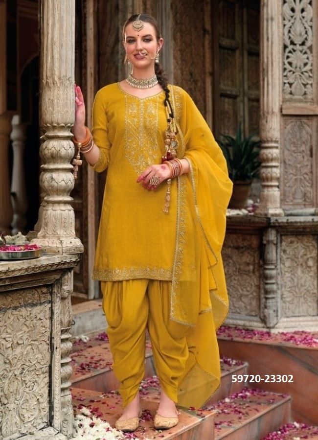 REAL TULIP - Catalog # 59720 (Set of 6 Readymade Salwar Suits) by Brand LILY & LALI