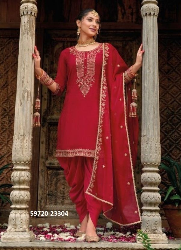 REAL TULIP - Catalog # 59720 (Set of 6 Readymade Salwar Suits) by Brand LILY & LALI