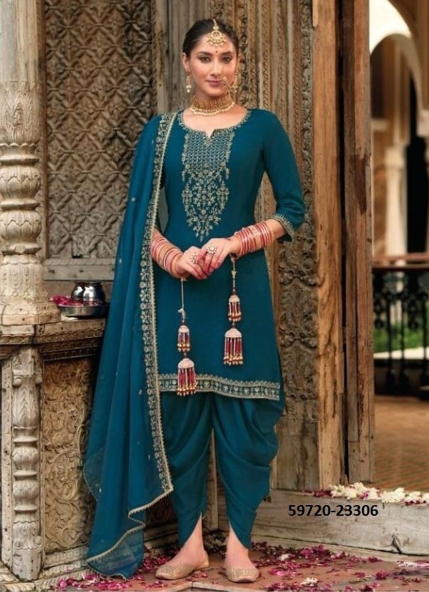 REAL TULIP - Catalog # 59720 (Set of 6 Readymade Salwar Suits) by Brand LILY & LALI