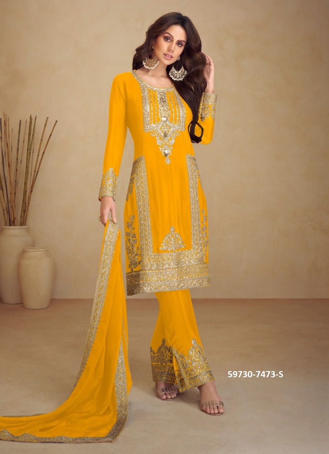 APSARA 5 - Catalog # 59730 (Set of 5 Readymade Salwar Suits) by Brand GULKAYRA DESIGNER