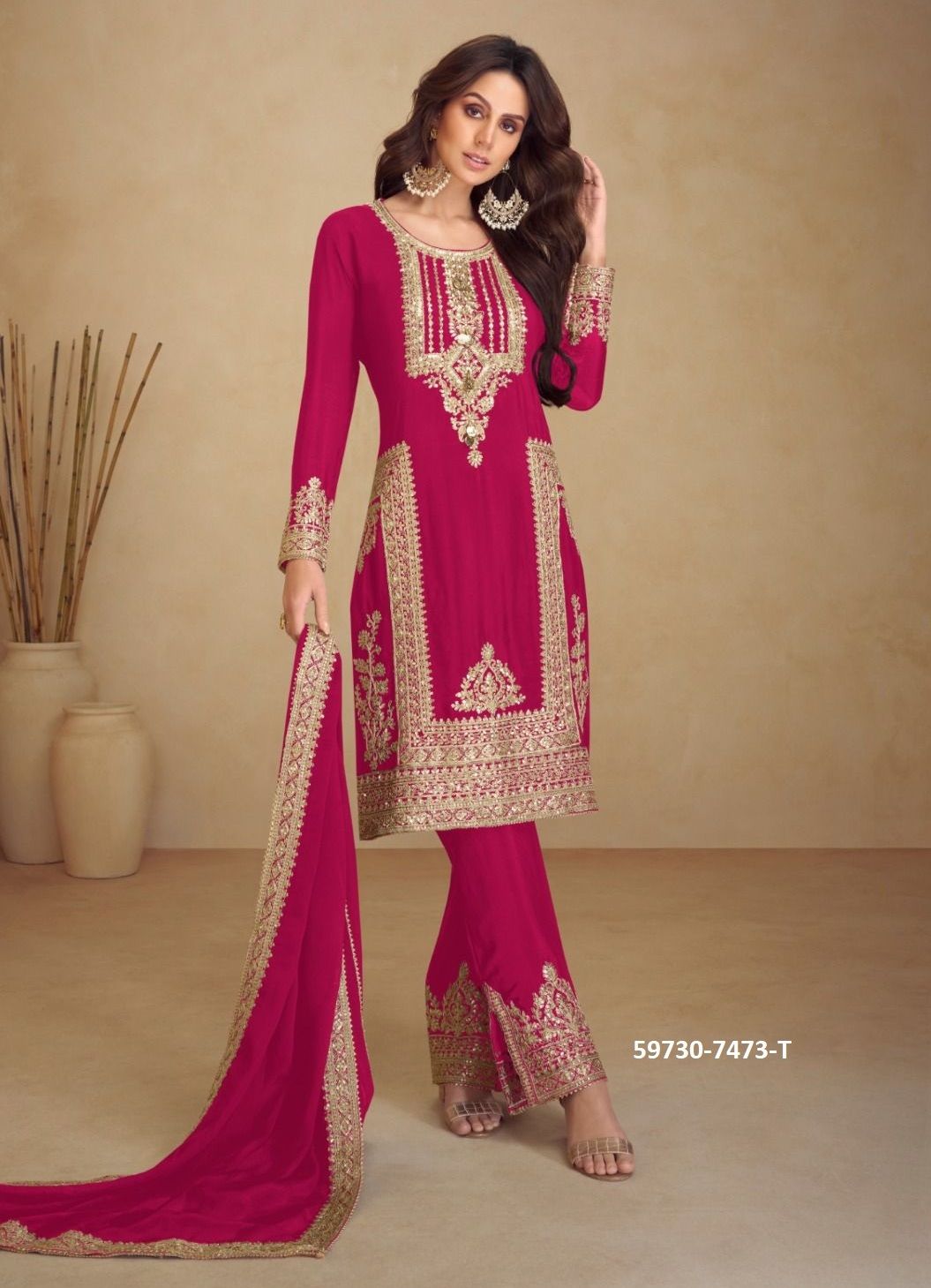 APSARA 5 - Catalog # 59730 (Set of 5 Readymade Salwar Suits) by Brand GULKAYRA DESIGNER