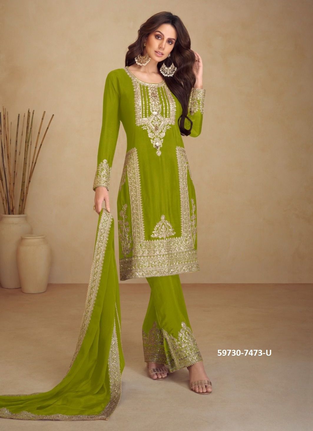 APSARA 5 - Catalog # 59730 (Set of 5 Readymade Salwar Suits) by Brand GULKAYRA DESIGNER