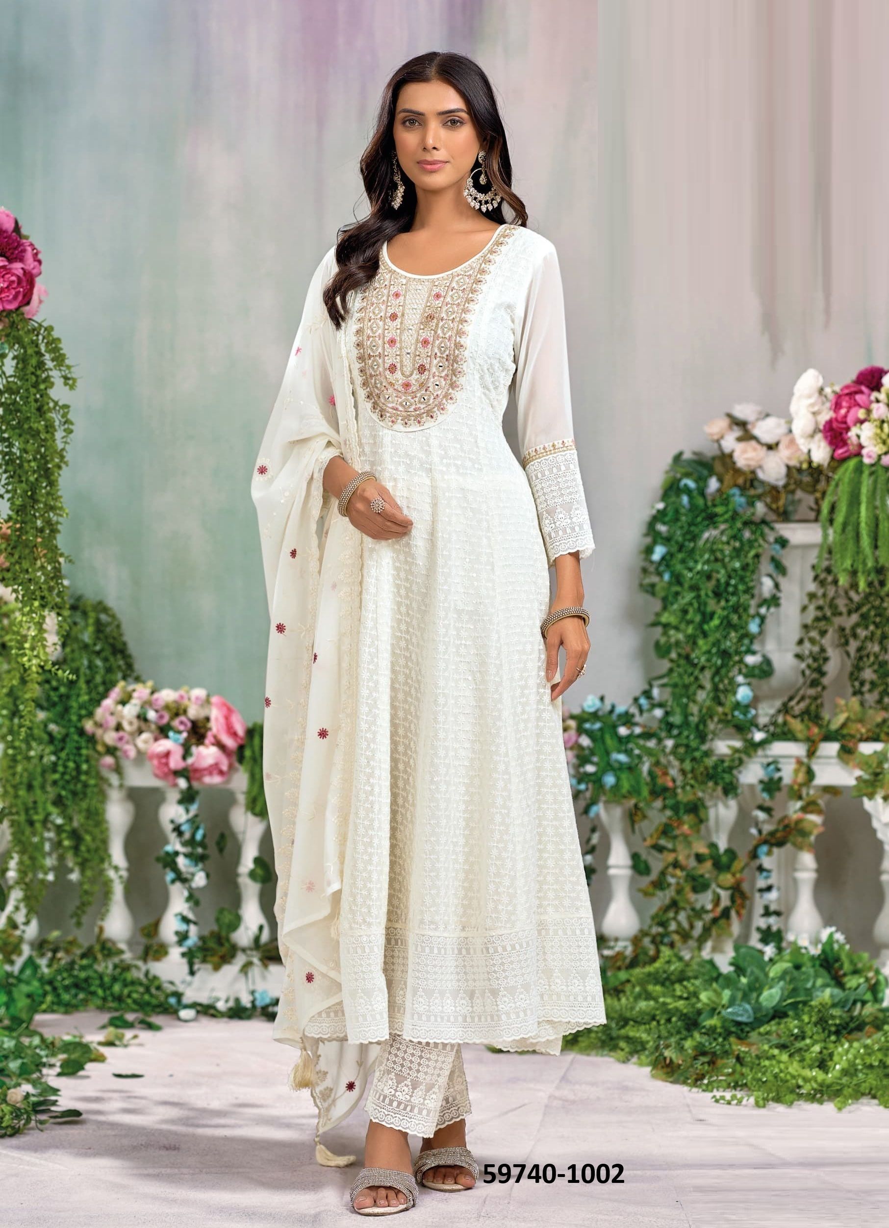 SHEHZADI 4 - Catalog # 59740 (Set of 4 Readymade Salwar Suits) by Brand RANGOON SHEHZADI 4 - Catalog # 59740 (Set of 4 Readymade Salwar Suits) by Brand RANGOON