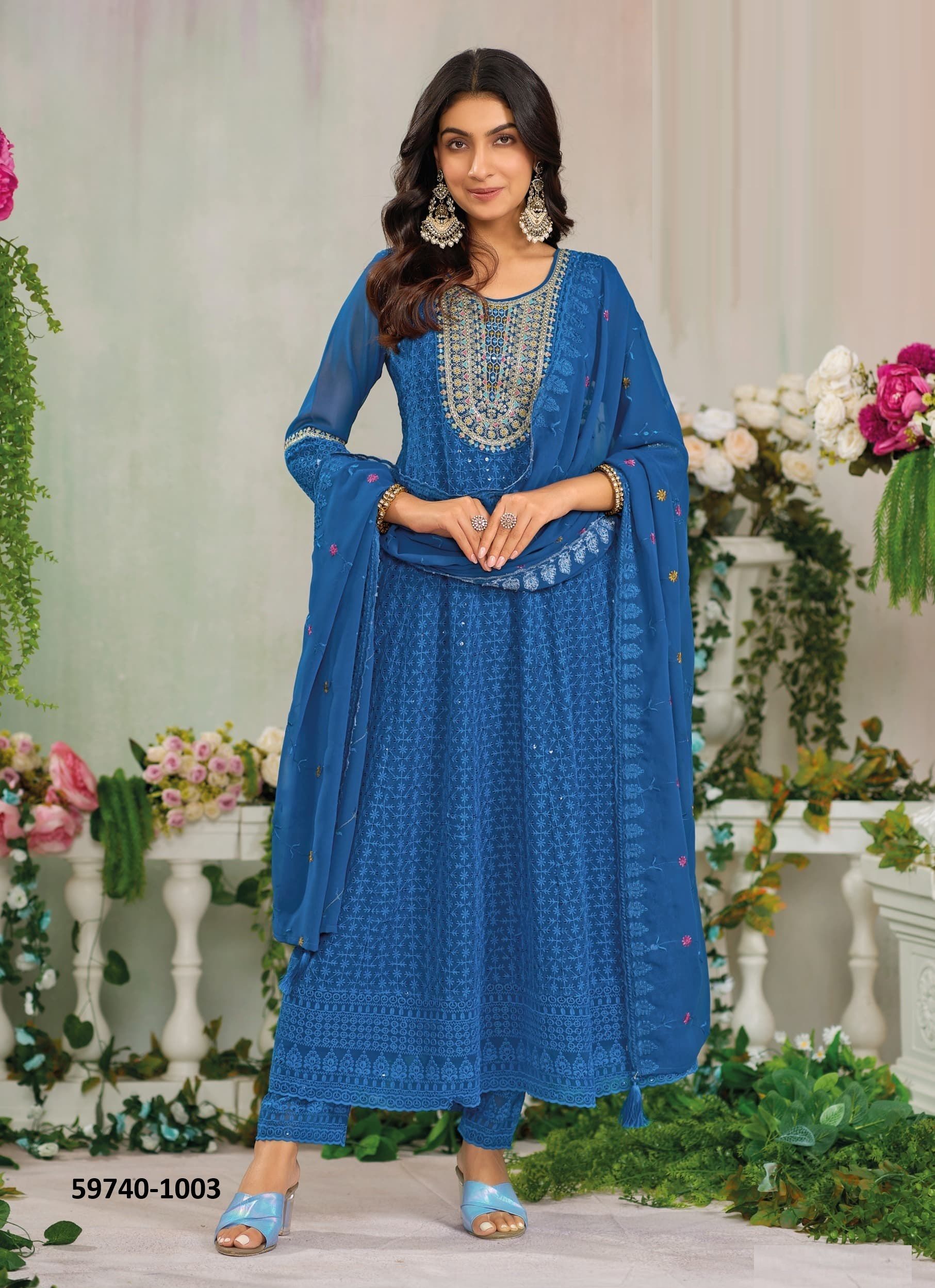 SHEHZADI 4 - Catalog # 59740 (Set of 4 Readymade Salwar Suits) by Brand RANGOON SHEHZADI 4 - Catalog # 59740 (Set of 4 Readymade Salwar Suits) by Brand RANGOON