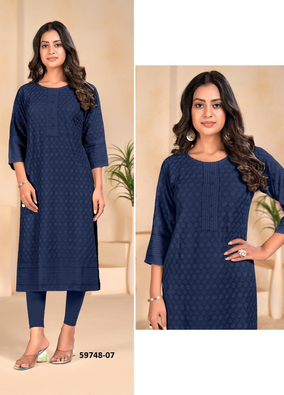 ZUMBA - Catalog # 59748 (Set of 4 SIZE-SETS [Readymade Women's Kurtis / Tops]) by Brand TUNIC HOUSE