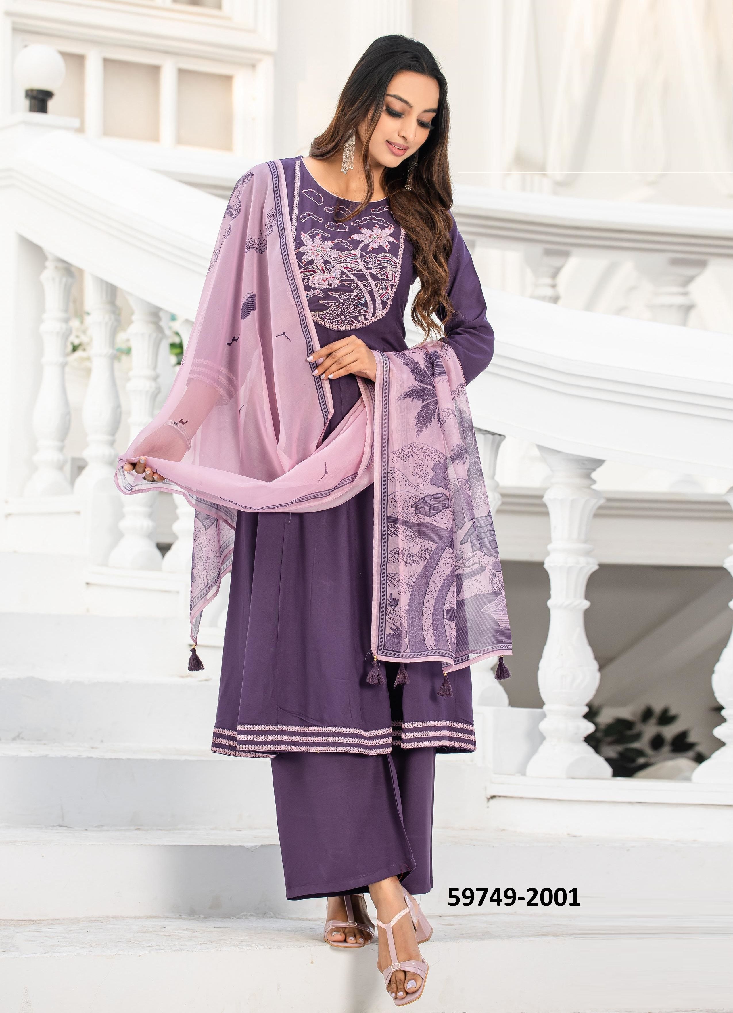 SWARNIKA - Catalog # 59749 (Set of 4 Readymade Salwar Suits) by Brand KADLEE FASHION SWARNIKA - Catalog # 59749 (Set of 4 Readymade Salwar Suits) by Brand KADLEE FASHION