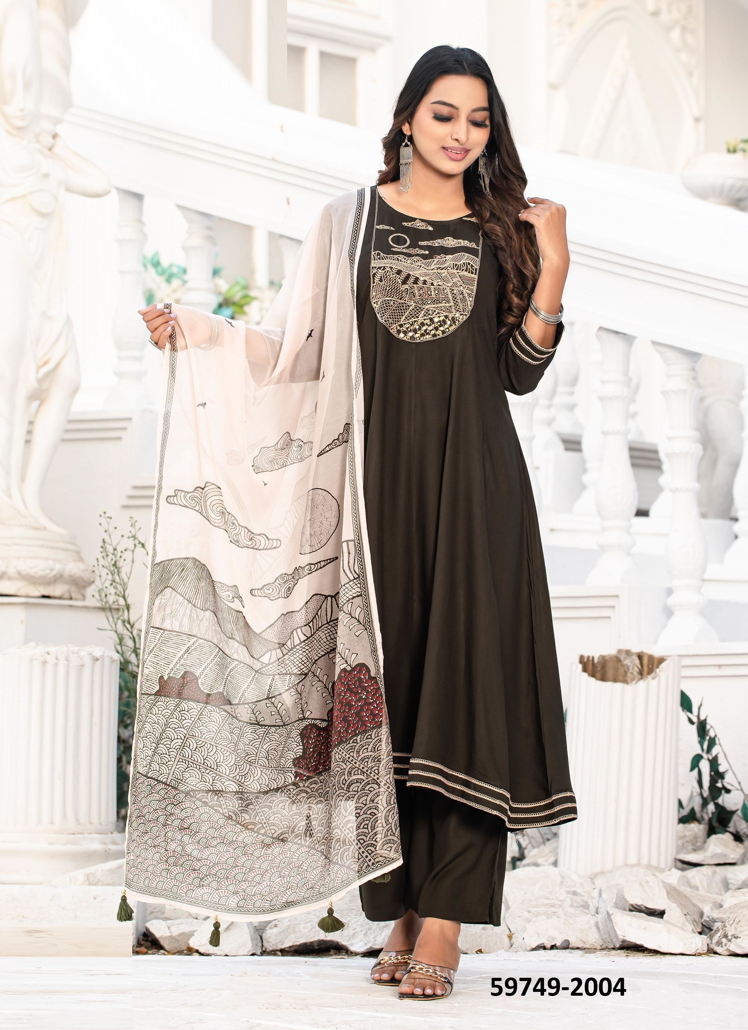 SWARNIKA - Catalog # 59749 (Set of 4 Readymade Salwar Suits) by Brand KADLEE FASHION SWARNIKA - Catalog # 59749 (Set of 4 Readymade Salwar Suits) by Brand KADLEE FASHION