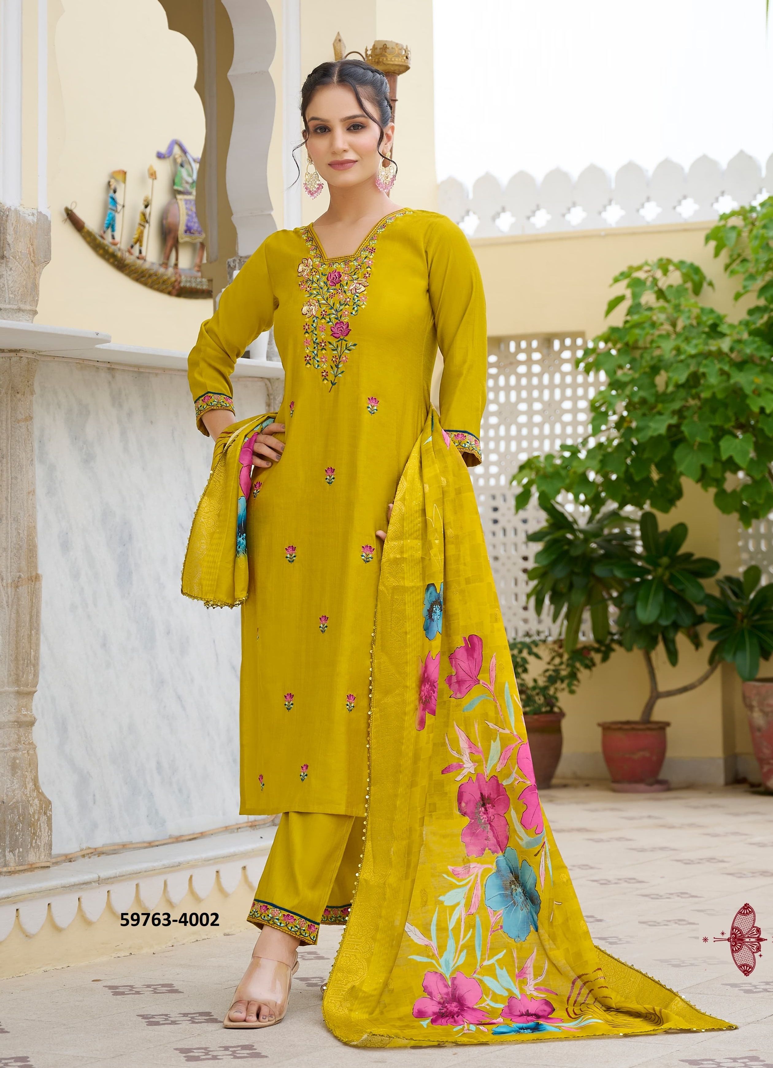 NORA 4 - Catalog # 59763 (Set of 6 Readymade Salwar Suits) by Brand KARISSA NORA 4 - Catalog # 59763 (Set of 6 Readymade Salwar Suits) by Brand KARISSA