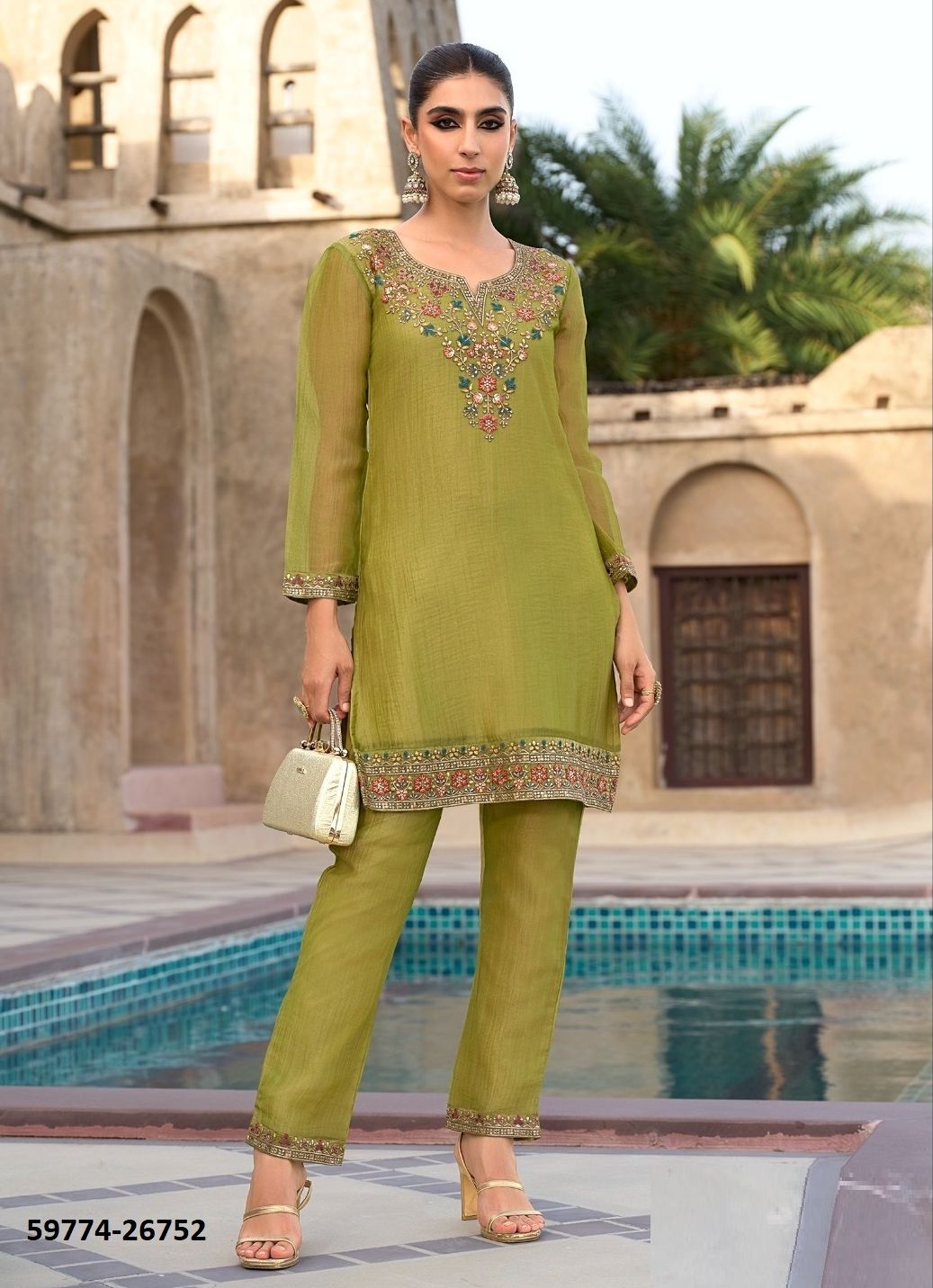 MULAQAT - Catalog # 59774 (Set of 4 Tops With Bottoms) by Brand LILY & LALI