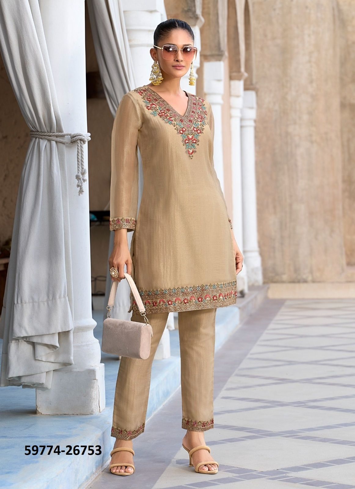 MULAQAT - Catalog # 59774 (Set of 4 Tops With Bottoms) by Brand LILY & LALI
