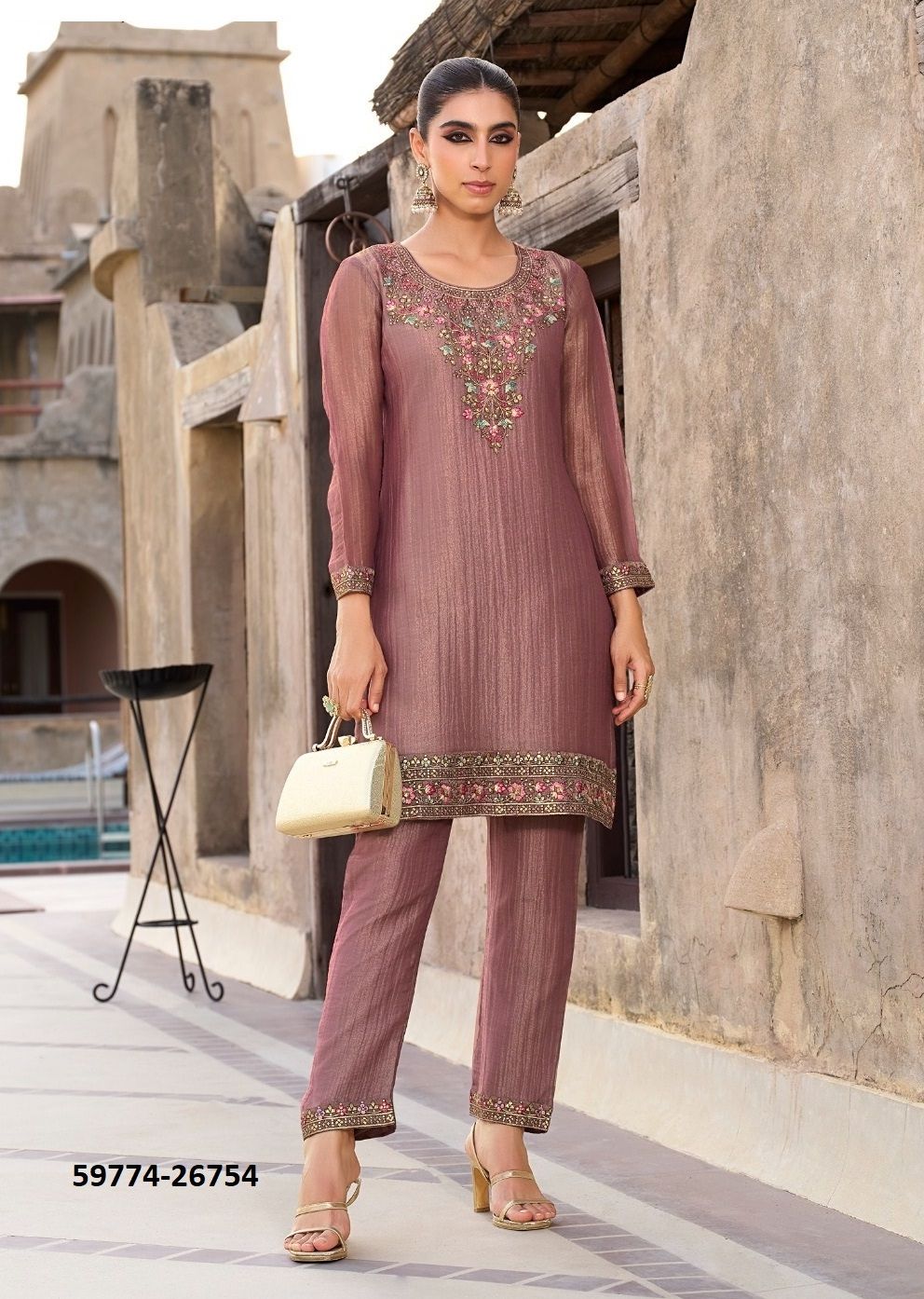 MULAQAT - Catalog # 59774 (Set of 4 Tops With Bottoms) by Brand LILY & LALI