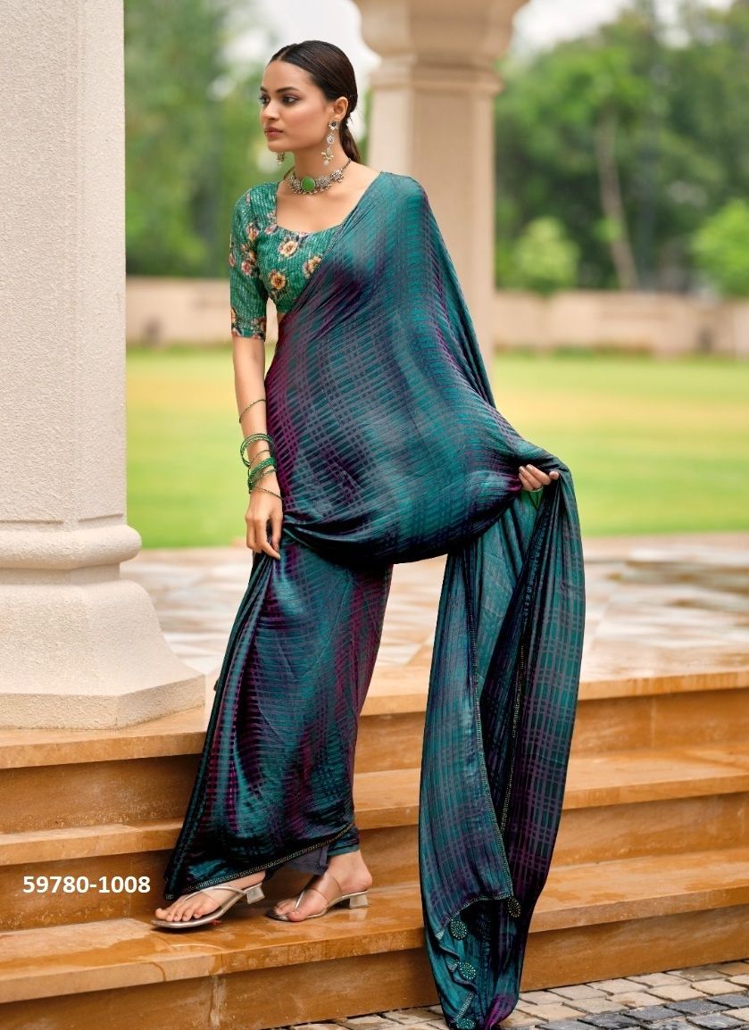 TARNA - Catalog # 59780 (Set of 10 Sarees) by Brand SR SAREES