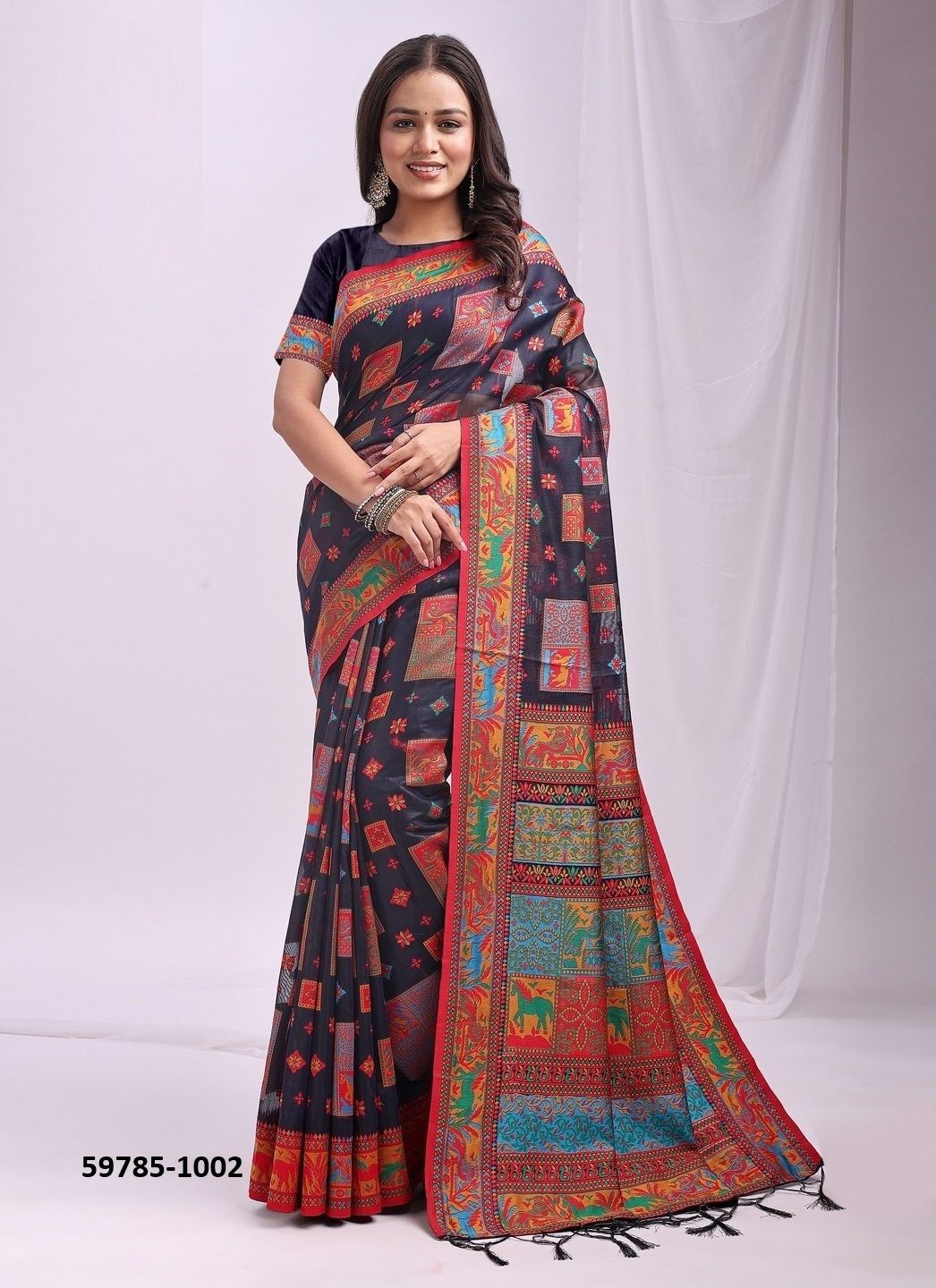 VASTRALOOM - Catalog # 59785 (Set of 6 Sarees) by Brand AABHARAN