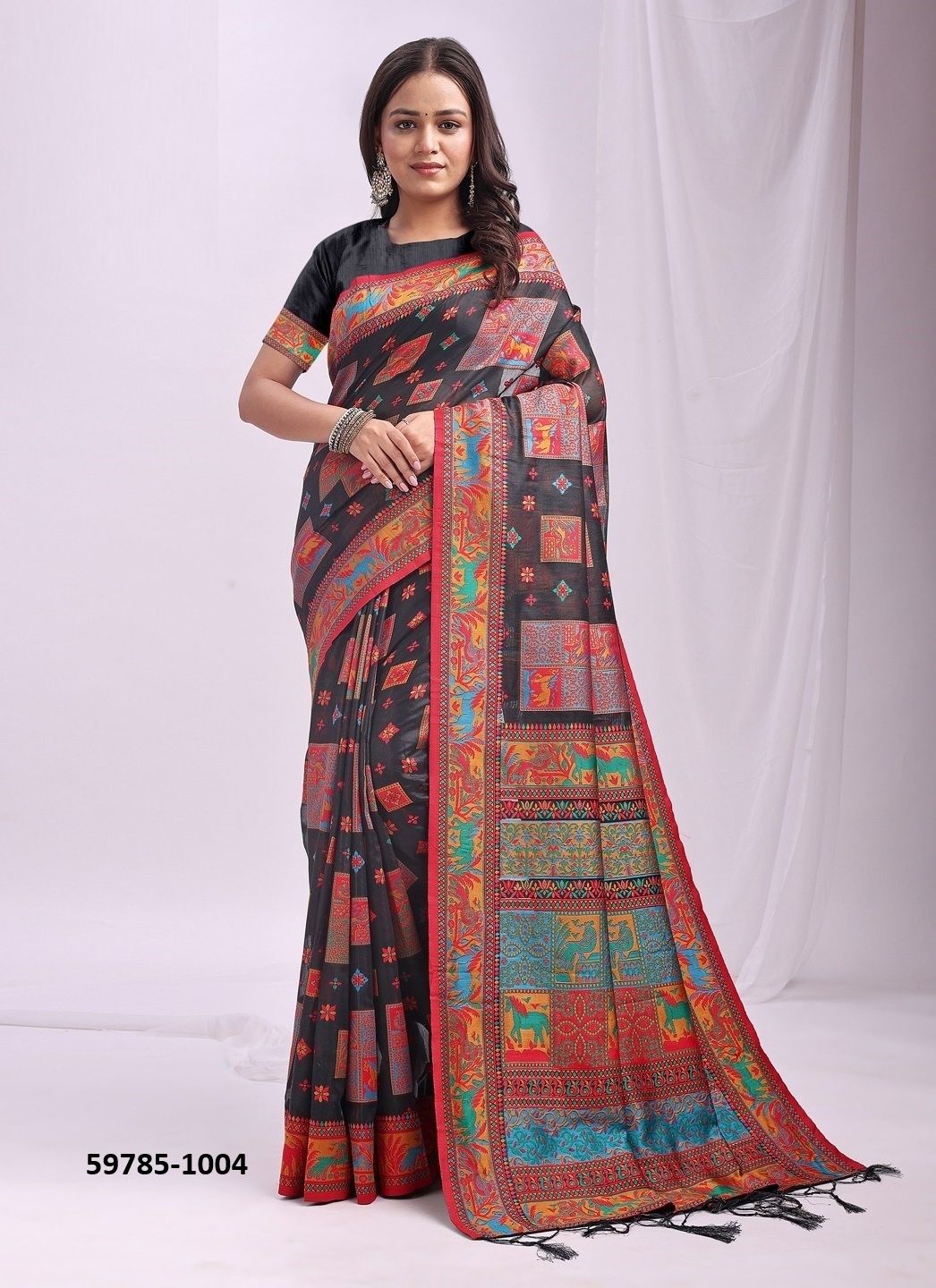 VASTRALOOM - Catalog # 59785 (Set of 6 Sarees) by Brand AABHARAN