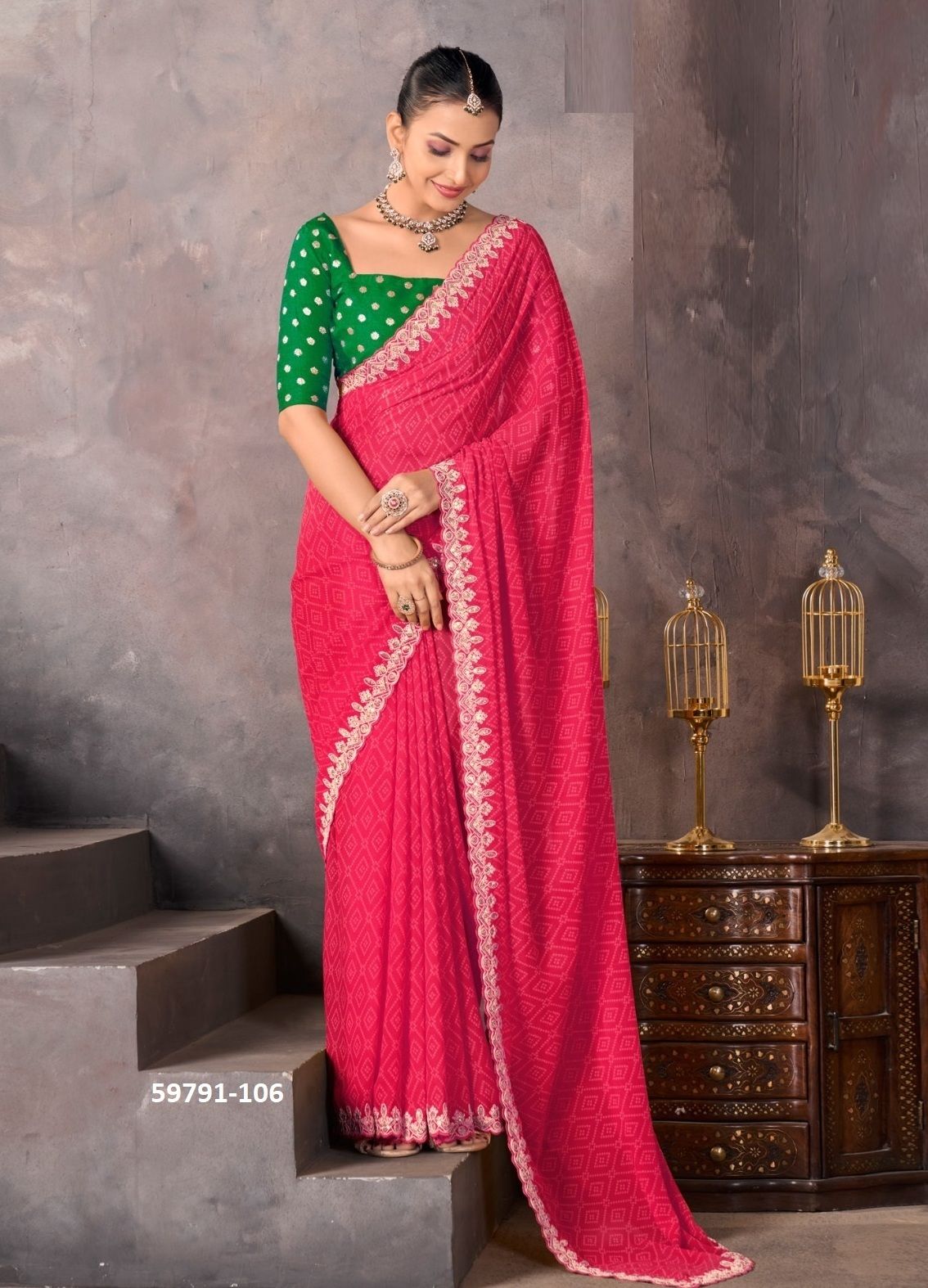 SUNDARI 2 - Catalog # 59791 (Set of 10 Sarees) by Brand STAVAN