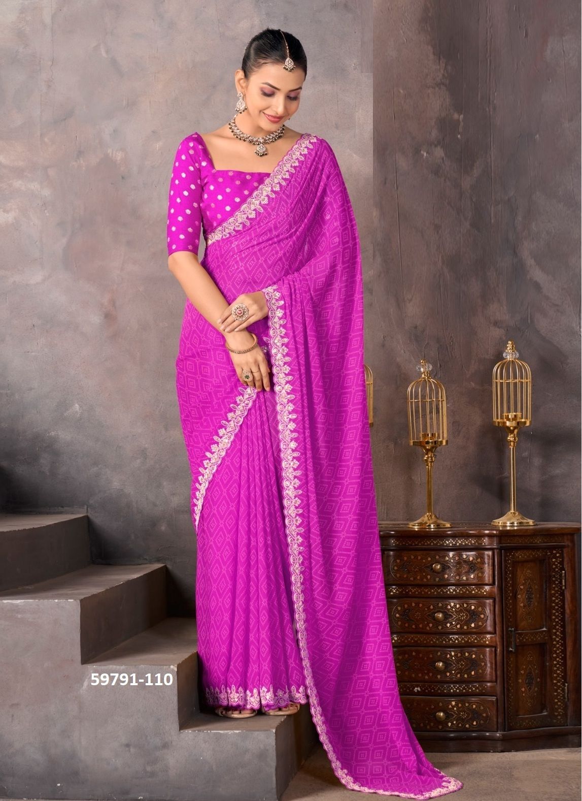 SUNDARI 2 - Catalog # 59791 (Set of 10 Sarees) by Brand STAVAN
