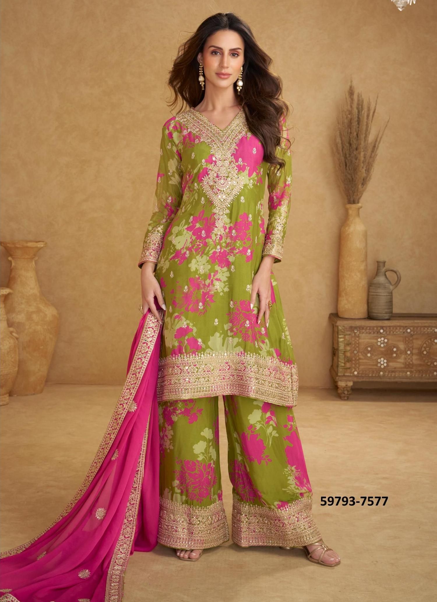 SOFIYA - Catalog # 59793 (Set of 2 Readymade Salwar Suits) by Brand GULKAYRA DESIGNER