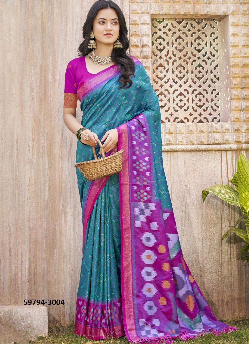 POORVIKA SILK 3 - Catalog # 59794 (Set of 8 Sarees) by Brand AABHARAN