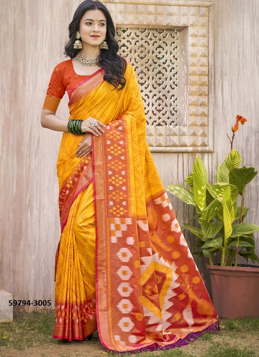POORVIKA SILK 3 - Catalog # 59794 (Set of 8 Sarees) by Brand AABHARAN
