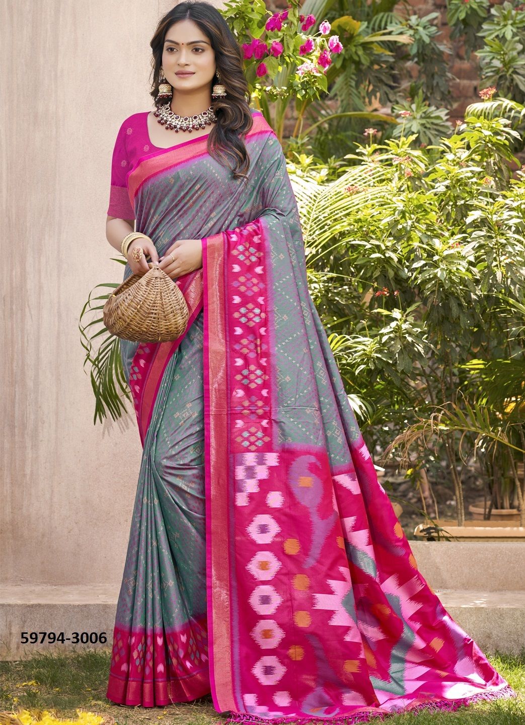 POORVIKA SILK 3 - Catalog # 59794 (Set of 8 Sarees) by Brand AABHARAN