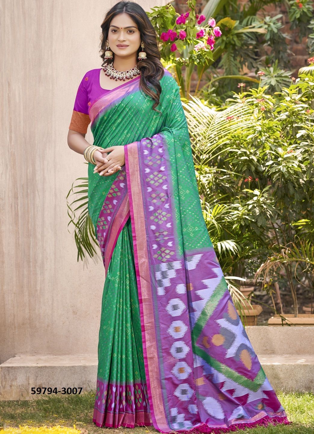 POORVIKA SILK 3 - Catalog # 59794 (Set of 8 Sarees) by Brand AABHARAN