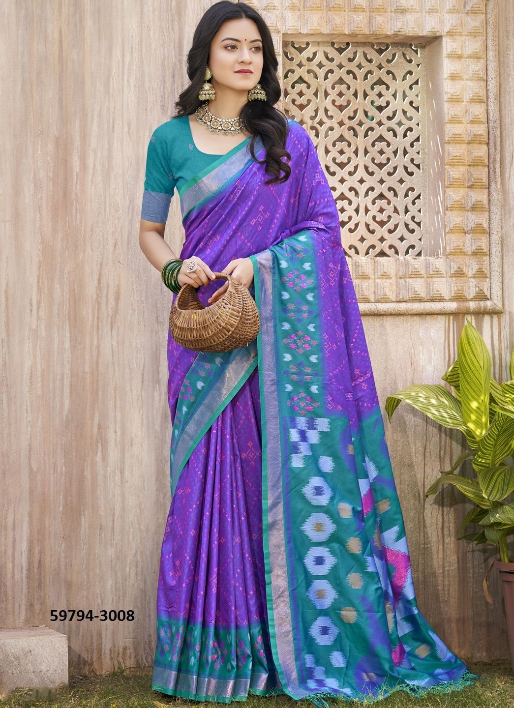 POORVIKA SILK 3 - Catalog # 59794 (Set of 8 Sarees) by Brand AABHARAN