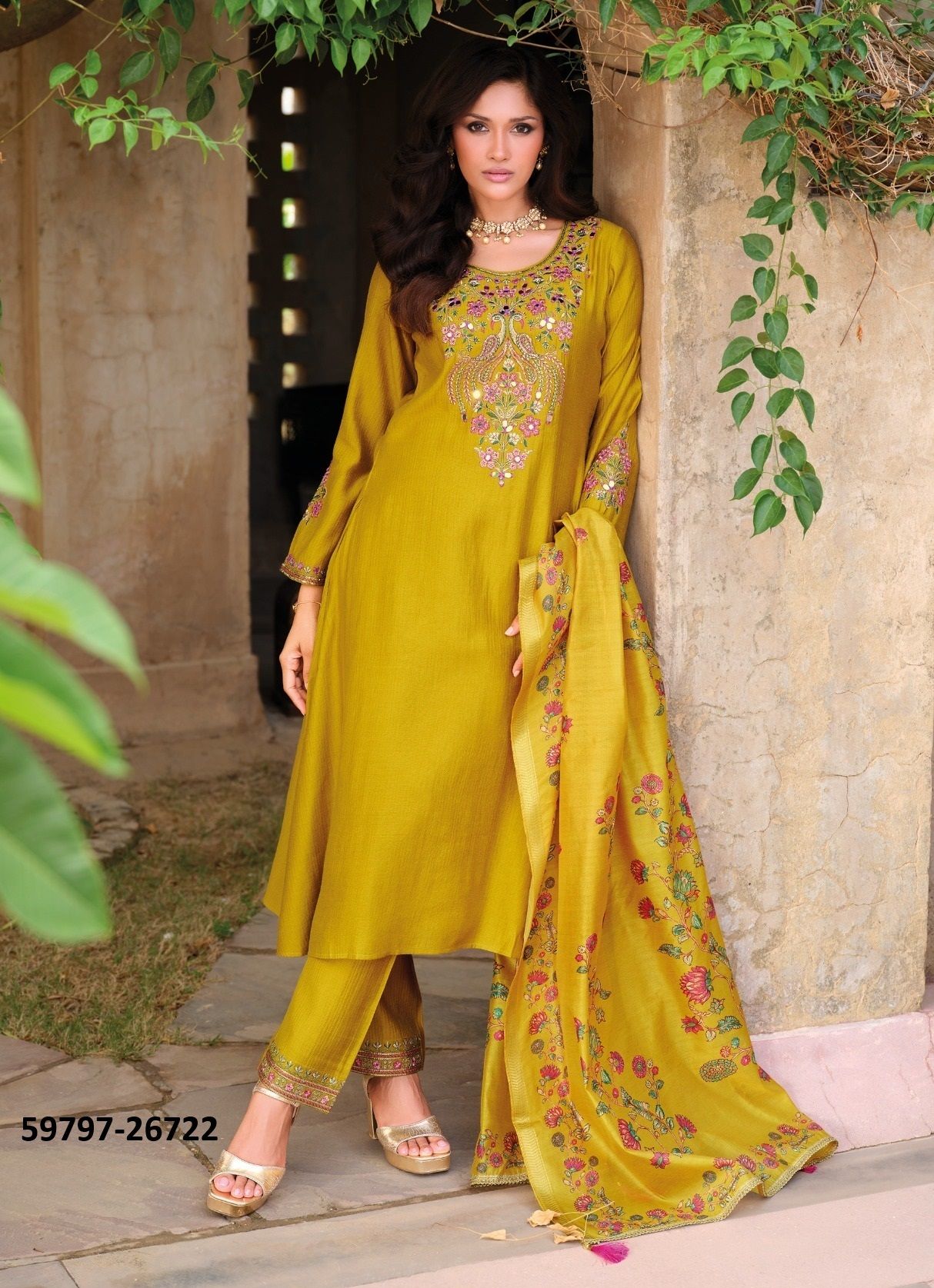BERLIN - Catalog # 59797 (Set of 4 Readymade Salwar Suits) by Brand LILY & LALI
