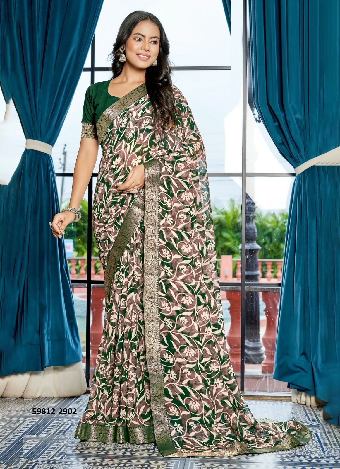 SIMBA 29 - Catalog # 59812 (Set of 8 Sarees) by Brand KASHVI CREATIONS