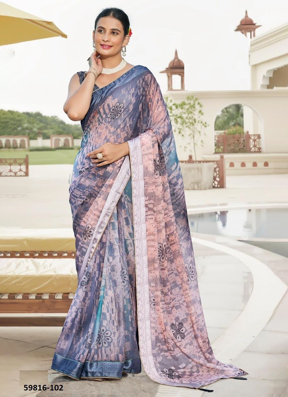 PULSE - Catalog # 59816 (Set of 8 Sarees) by Brand KASHVI CREATIONS PULSE - Catalog # 59816 (Set of 8 Sarees) by Brand KASHVI CREATIONS