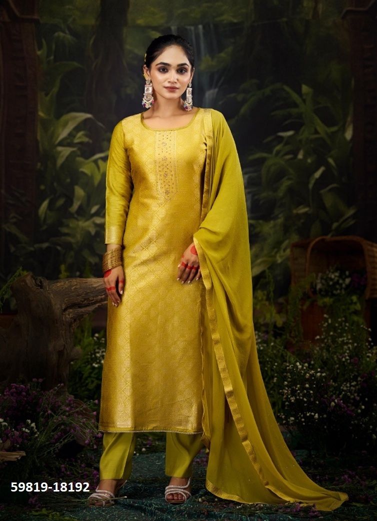 KOYAL 2 - Catalog # 59819 (Set of 6 Readymade Salwar Suits) by Brand KALARANG