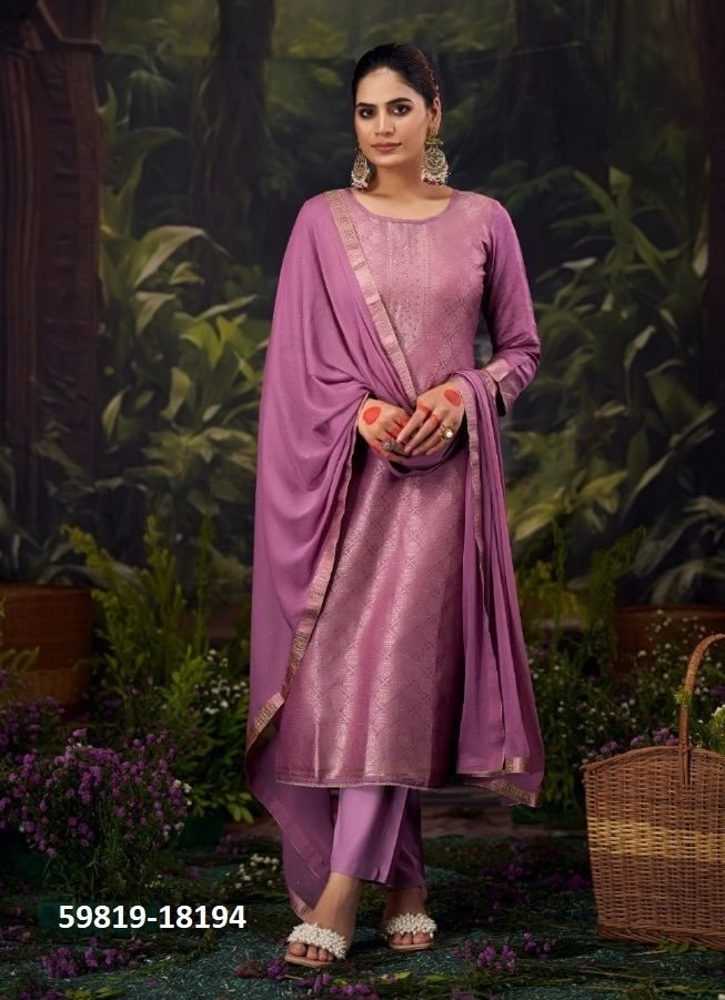 KOYAL 2 - Catalog # 59819 (Set of 6 Readymade Salwar Suits) by Brand KALARANG