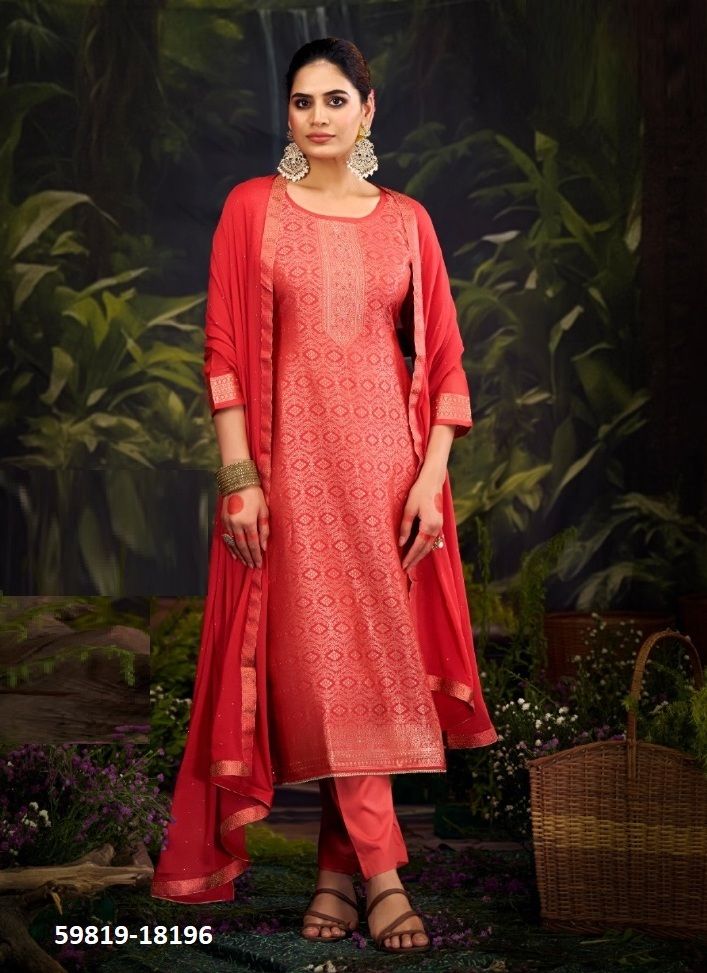 KOYAL 2 - Catalog # 59819 (Set of 6 Readymade Salwar Suits) by Brand KALARANG