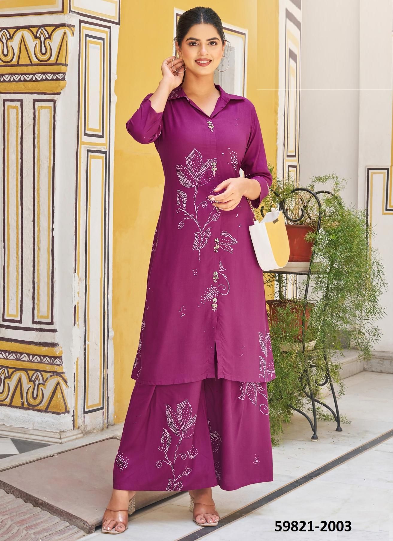 INDRANI - Catalog # 59821 (Set of 4 Tops With Bottoms) by Brand MITTOO
