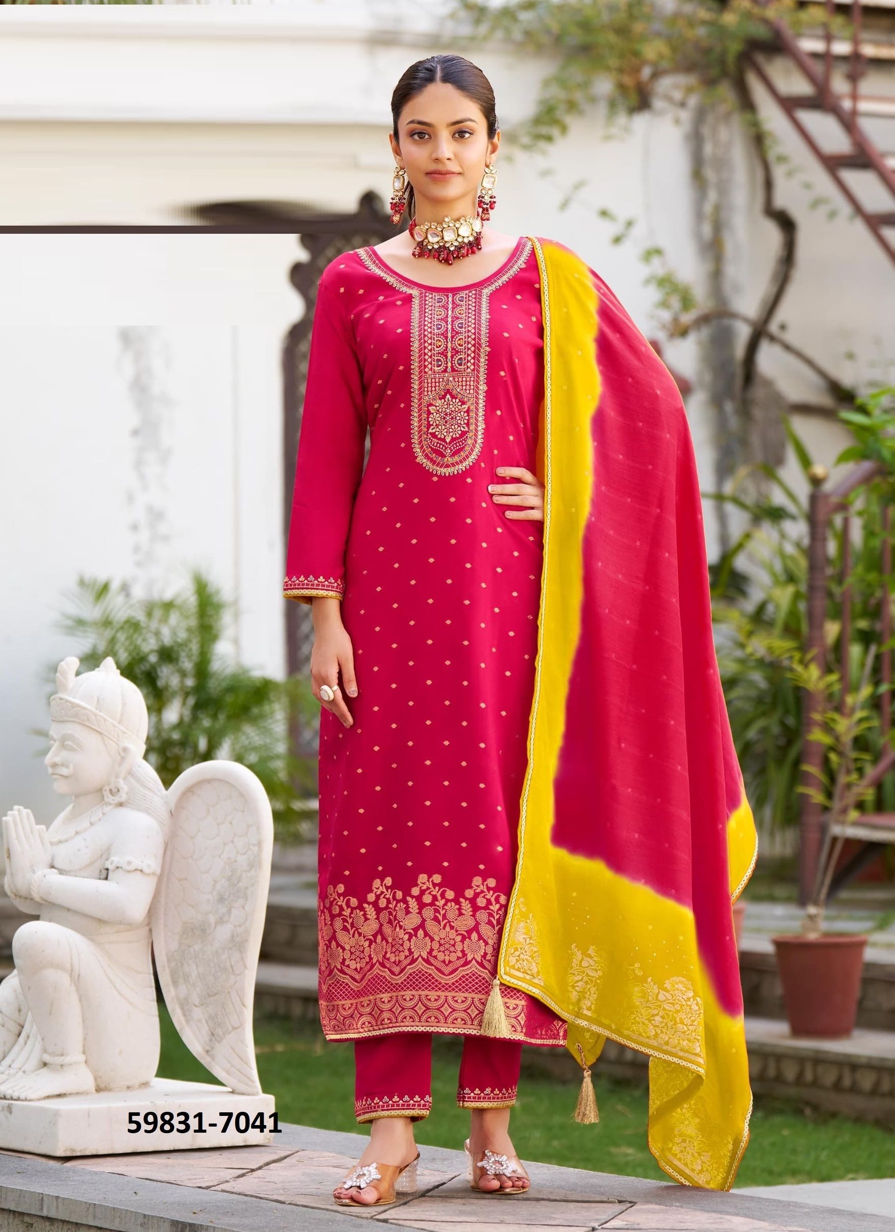 ADITI 3 - Catalog # 59831 (Set of 4 Readymade Salwar Suits) by Brand RANGOON ADITI 3 - Catalog # 59831 (Set of 4 Readymade Salwar Suits) by Brand RANGOON